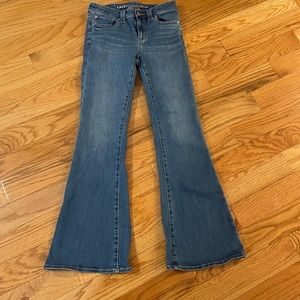 AE size 2 flare jeans